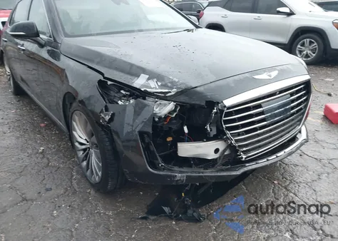 2018 Genesis G90 3.3T Premium z USA, uszkodzony, nr VIN KMHG34JA4JU043346